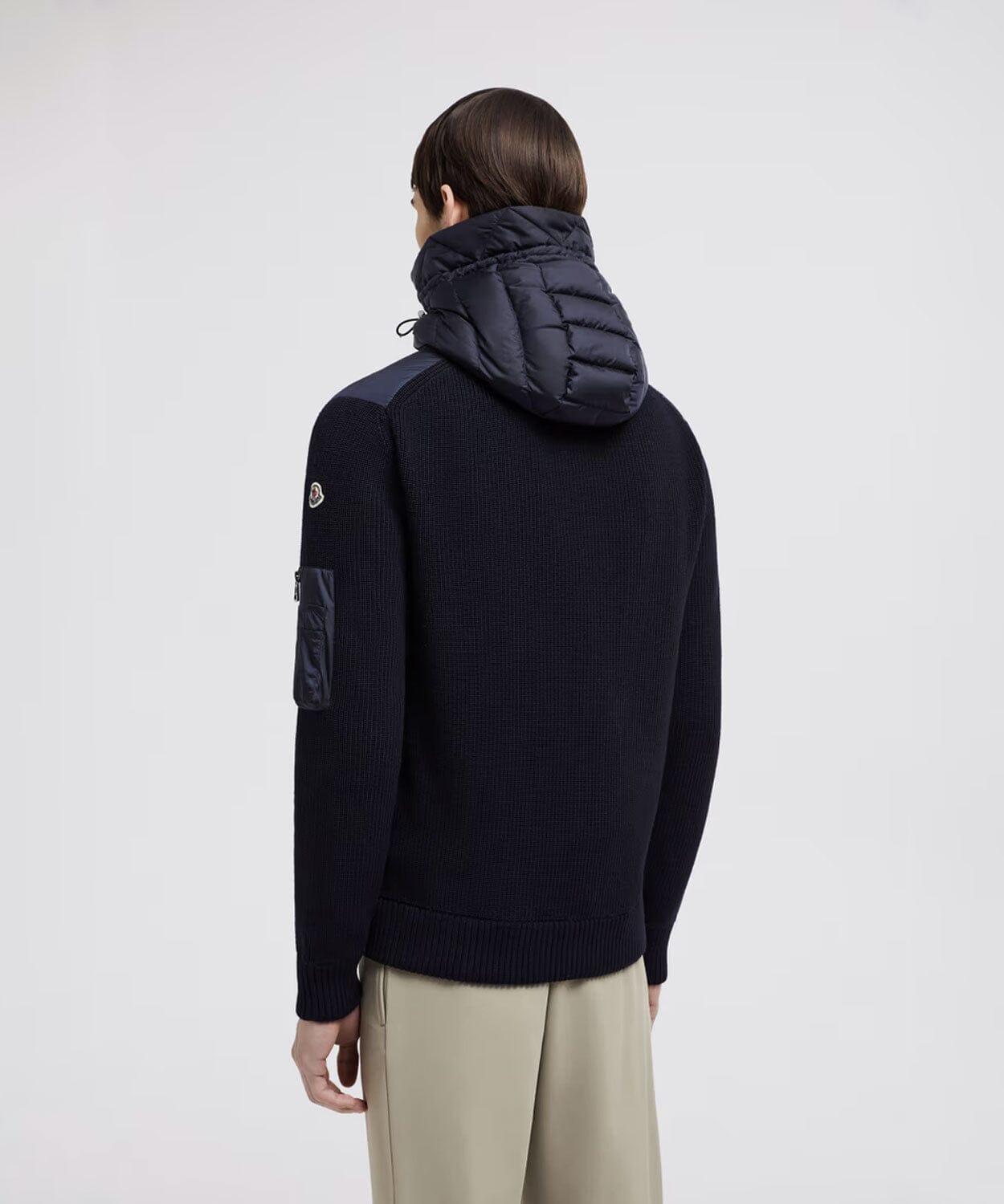 Men's Padded Wool Hoodie Jackets Moncler