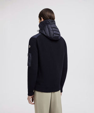 Men's Padded Wool Hoodie Jackets Moncler
