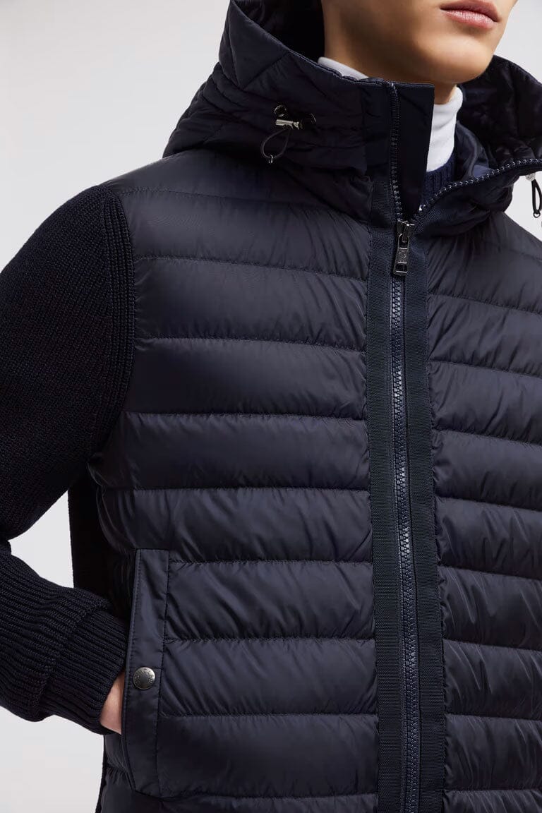 Men's Padded Wool Hoodie Jackets Moncler