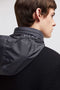 Men's Padded Wool Zip-Up Hoodie Jackets Moncler