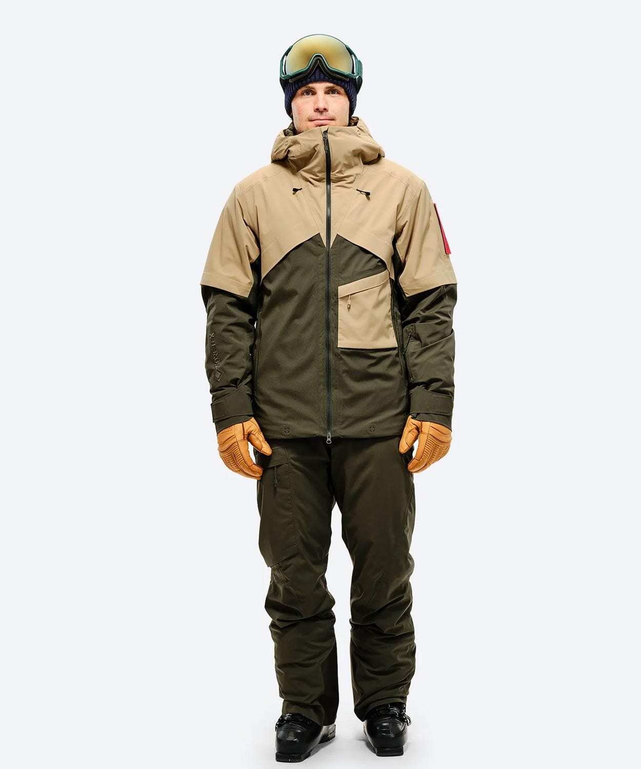 Men's S-1 GORE-TEX 2L Stretch Insulated Jacket Ski Jackets The Mountain Studio Forest Green Sand XS