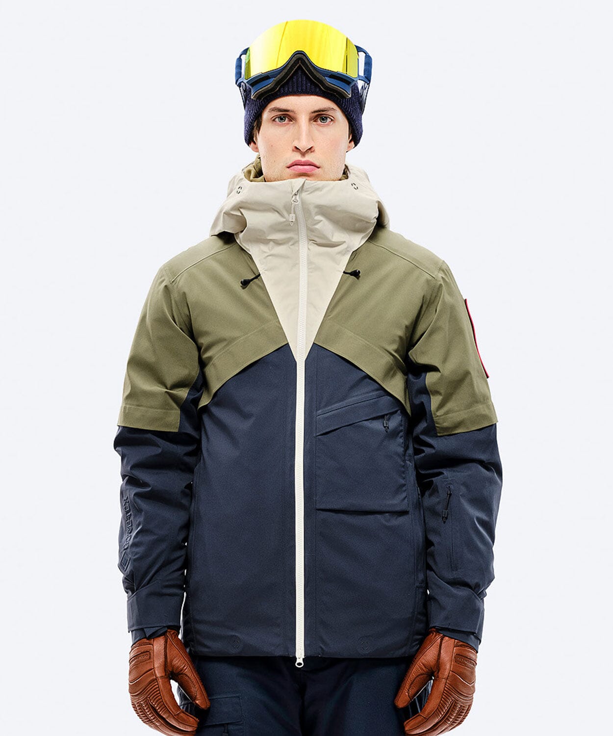 Men's S-1 GORE-TEX 2L Stretch Insulated Jacket Ski Jackets The Mountain Studio Winter Moss-Castle Wall, Eclipse XS