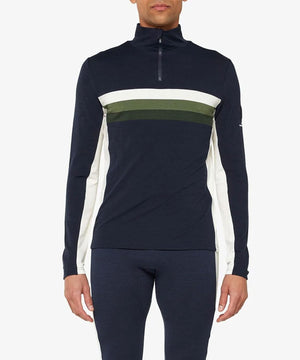 Men's Ski 1/4-Zip Base Layers | Thermals We Norwegians Navy Blue L
