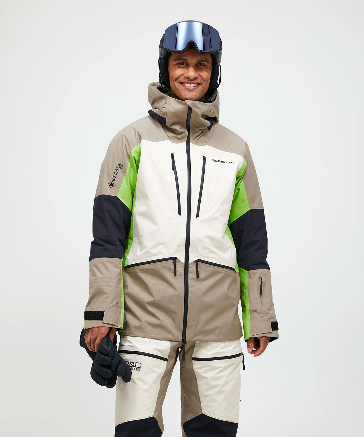 Men's Vertical Gore Tex Pro Ski Jacket Ski Jackets Peak Performance Avid Beige XS