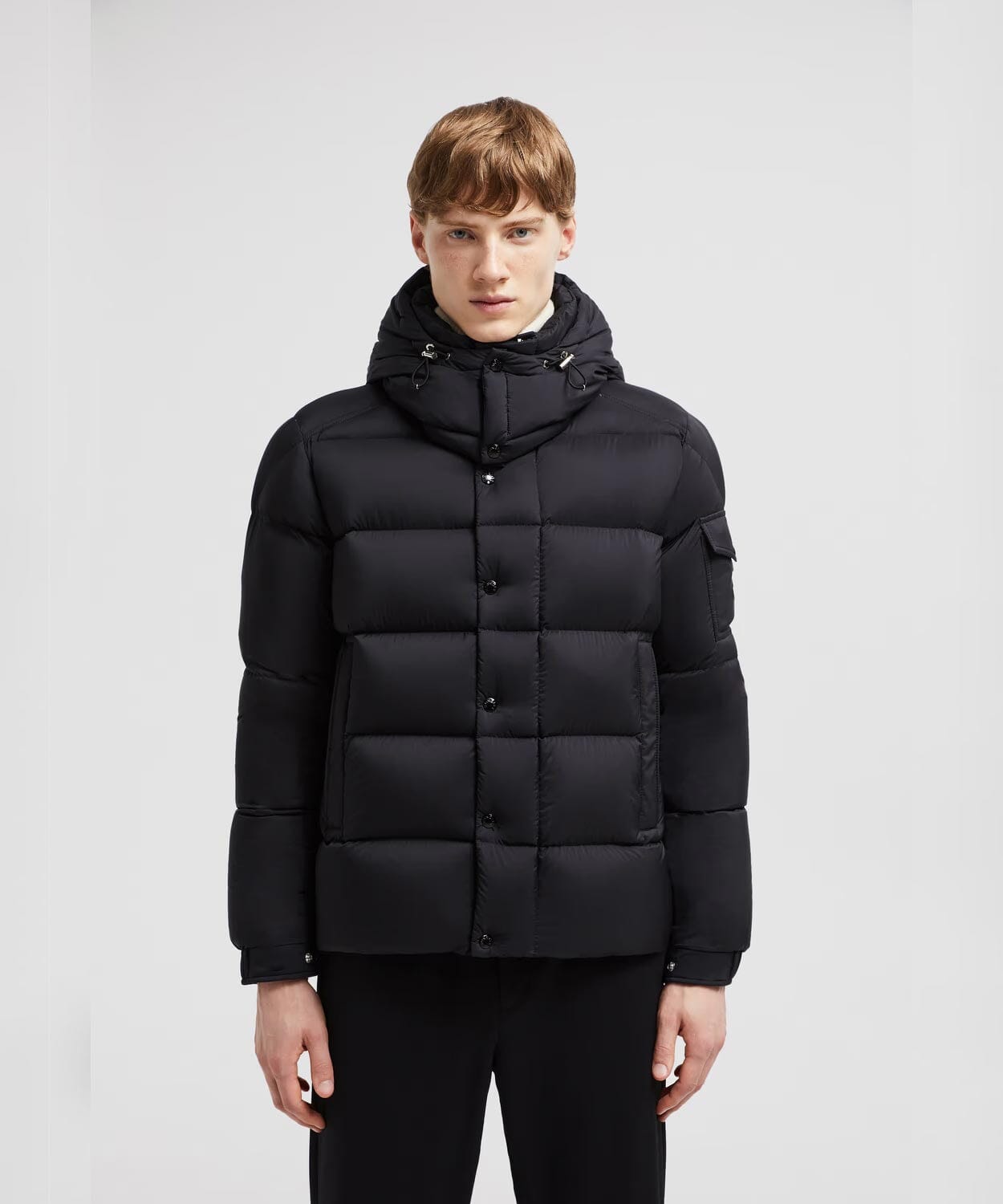 Men's Vezere Short Down Jacket Jacket Moncler Black 00/XXS