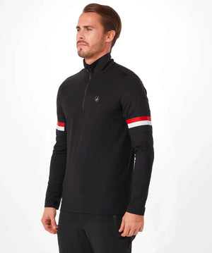 Men's Yannic Base-Layer Base Layers | Thermals Toni Sailer Black-Red 50/M