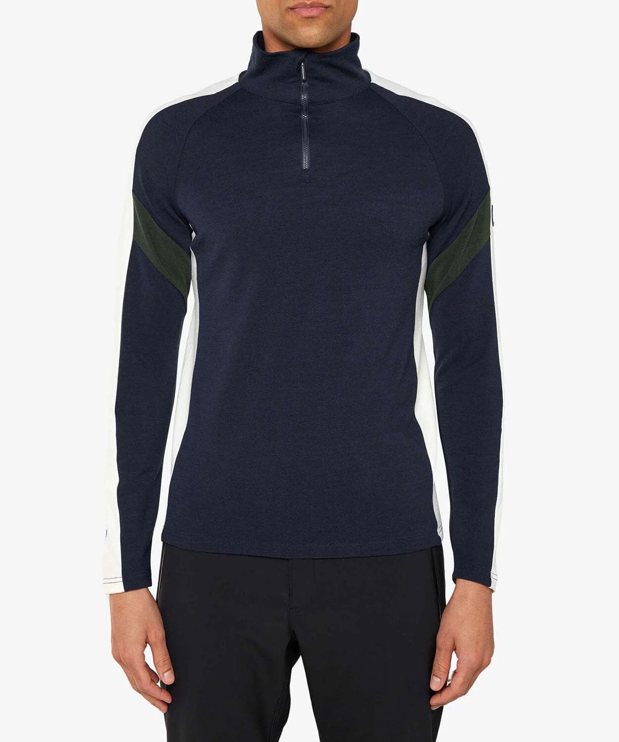 Men's Zermatt Zip-Up Base Layers | Thermals We Norwegians Navy Blue L