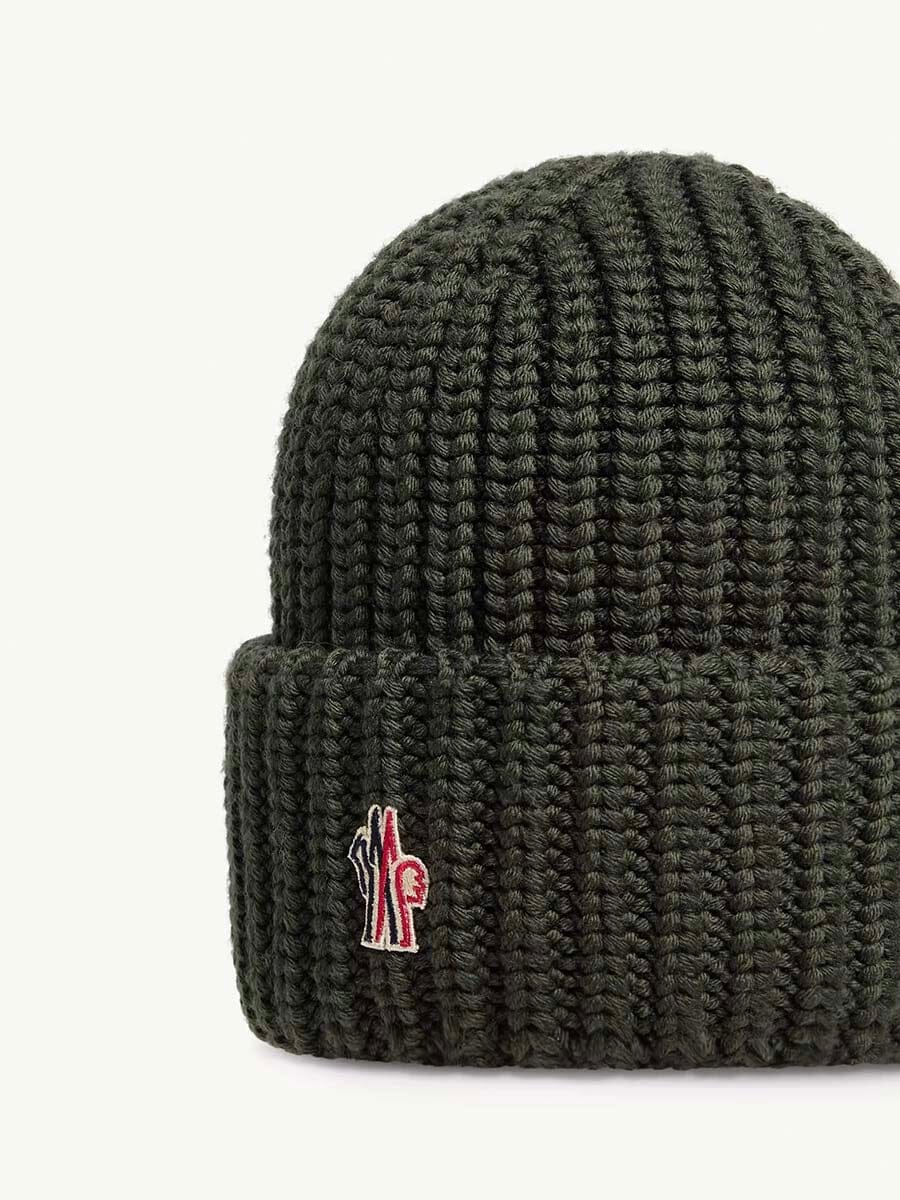 Moncler - Logo Wool Beanie Unclassified Moncler