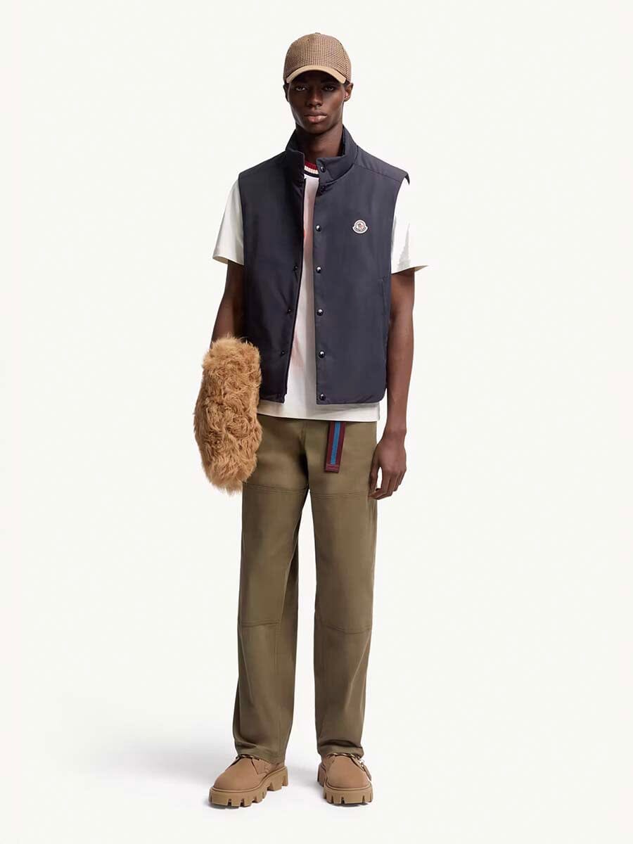 Moncler - Men's Embroidered Logo Cotton T-Shirt Unclassified Moncler