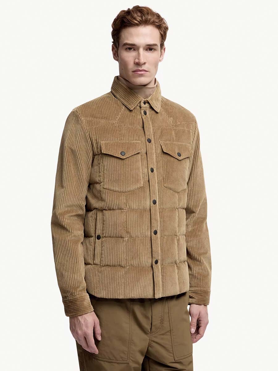 Moncler - Men's Gelt Corduroy Down Shirt Jacket Unclassified Moncler
