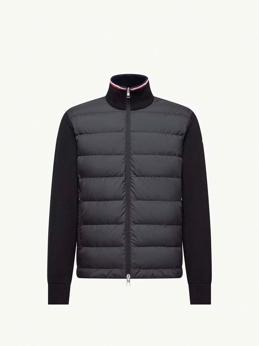 Moncler - Men's Padded Zip-Up Cotton Cardigan Unclassified Moncler Black S