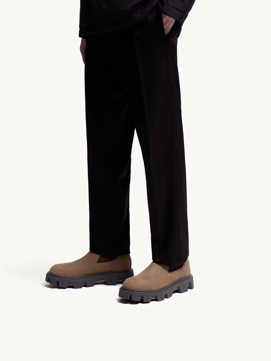 Moncler - Men's Peak City Nubuck Chelsea Boots Unclassified Moncler