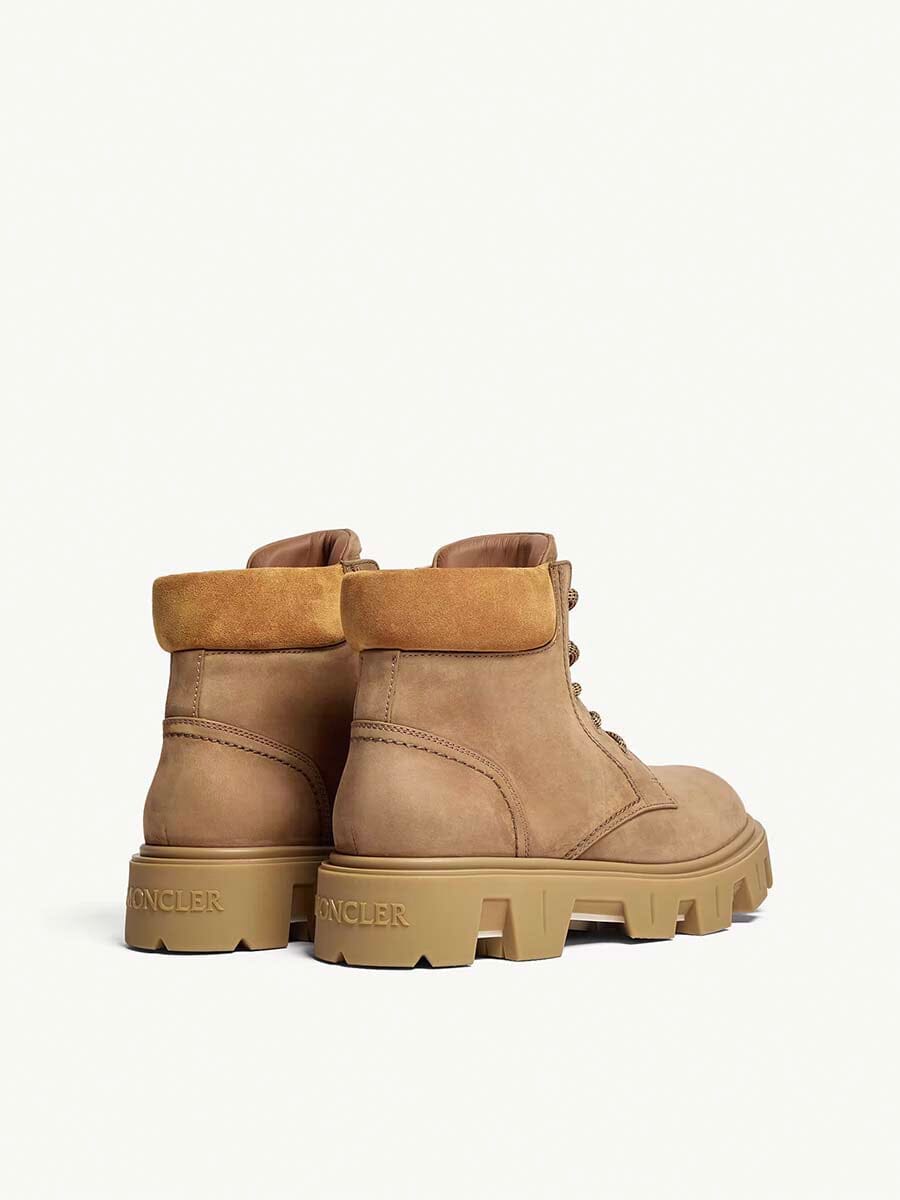Moncler - Men's Peak City Nubuck & Suede Lace-Up Boots Unclassified Moncler