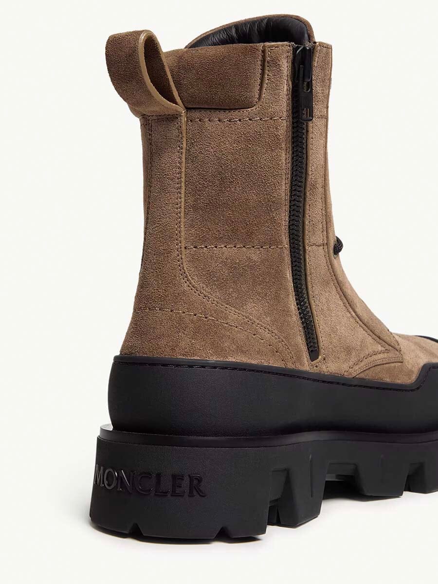 Moncler - Men's Peak Path Leather Lace-Up Boots Unclassified Moncler