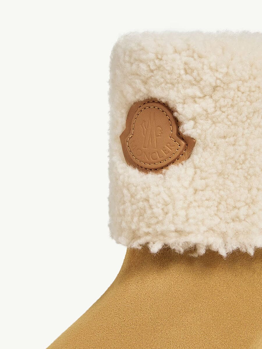 Moncler - Women's Aurea Mid Suede & Shearling Boots Unclassified Moncler