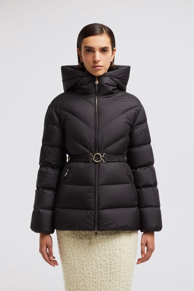 ◆ベルトが可愛い◆モンクレール Moncler BROSSE Moncler Brosse Belted Puffer Jacket | Neiman Marcus