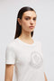 Moncler- Women's Crystal Logo T-Shirt Unclassified Moncler