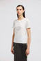 Moncler- Women's Crystal Logo T-Shirt Unclassified Moncler