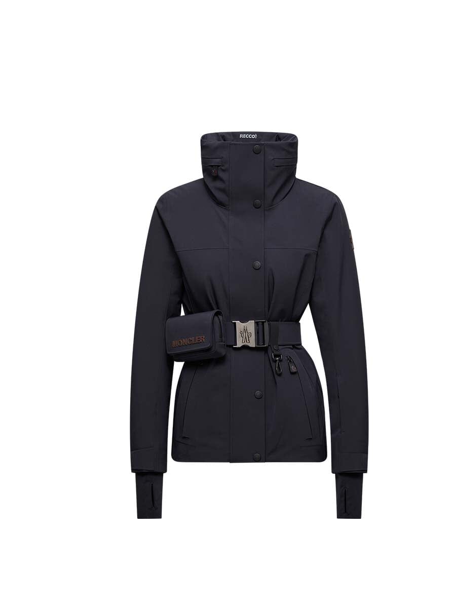 Moncler - Women's Hainets Hooded Padded Ski Jacket Unclassified Moncler Navy Blue 1