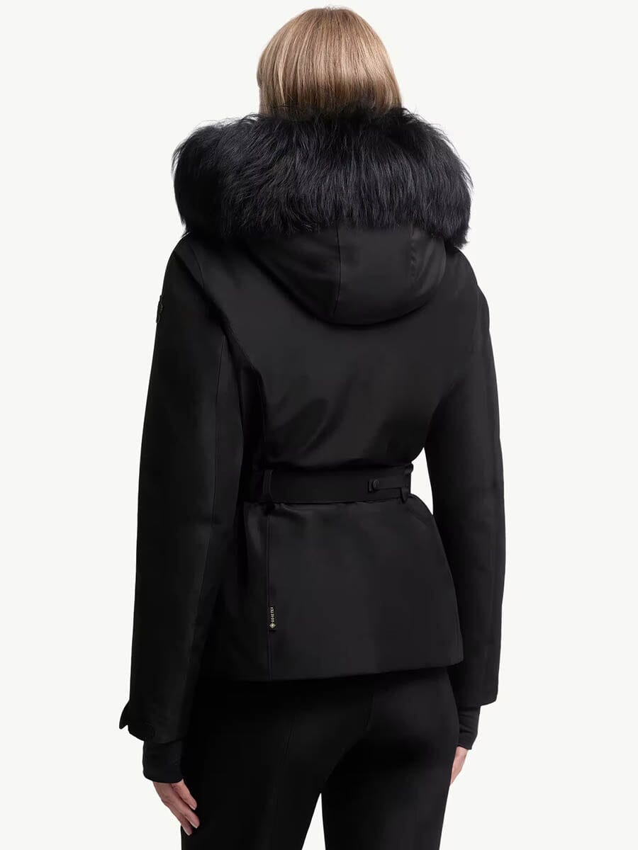Moncler - Women's Laplance GORE-TEX Shearling-Trimmed Hooded Down Ski Jacket Unclassified Moncler