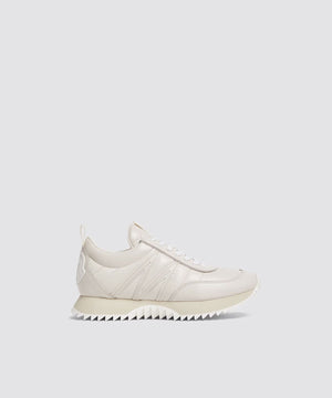 Moncler - Women's Pacey Leather Sneakers Footwear Moncler Milk White 35