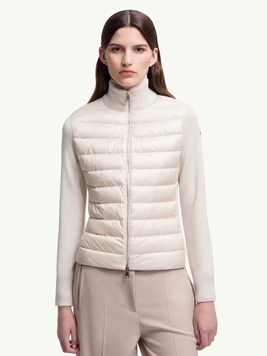 Moncler - Women's Padded Wool Cardigan Unclassified Moncler