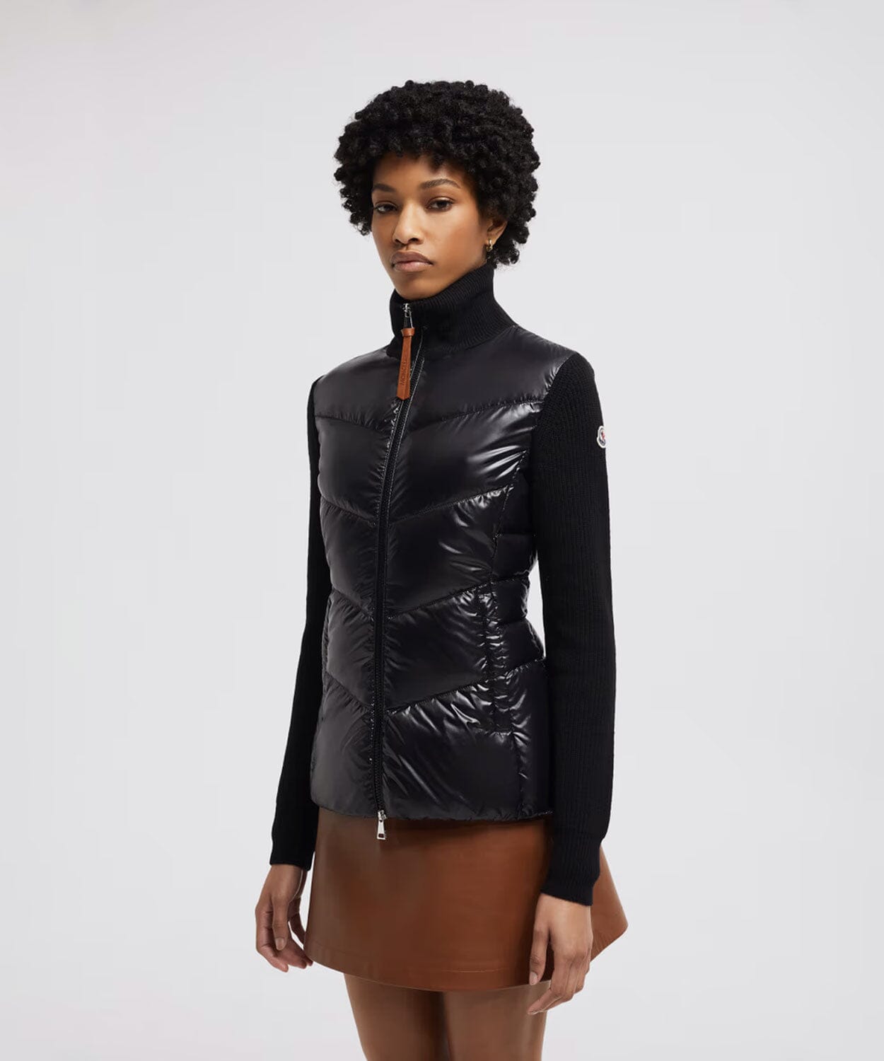 Moncler - Women's Padded Wool Zip-Up Cardigan Jacket Moncler