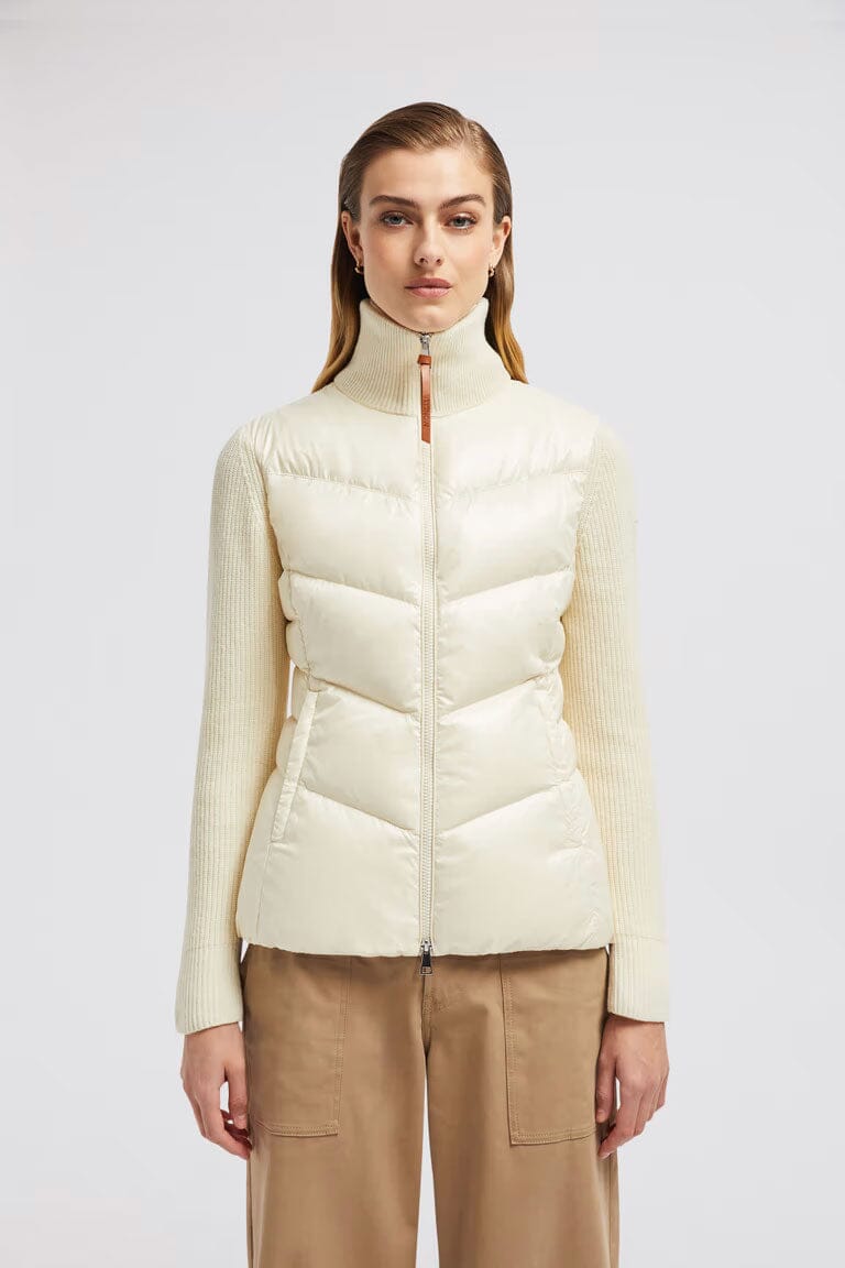 Moncler - Women's Padded Wool Zip-Up Cardigan Jacket Moncler