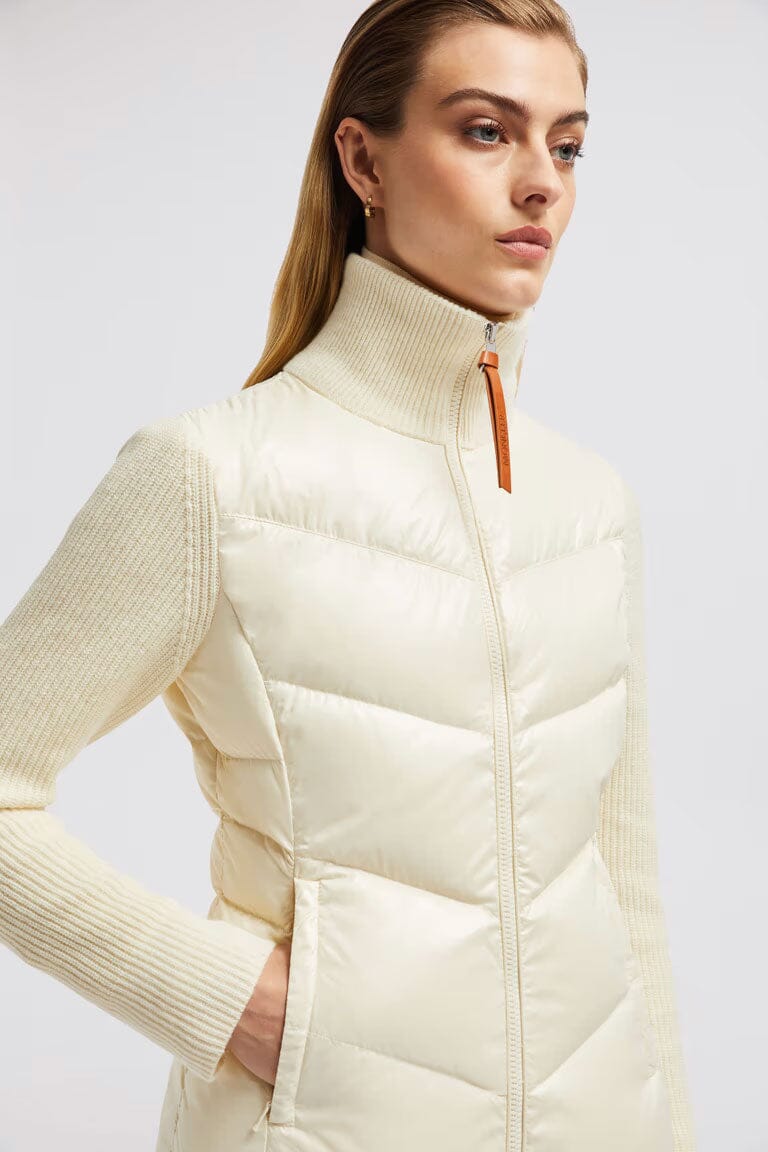 Moncler - Women's Padded Wool Zip-Up Cardigan Jacket Moncler