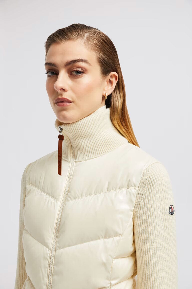 Moncler - Women's Padded Wool Zip-Up Cardigan Jacket Moncler