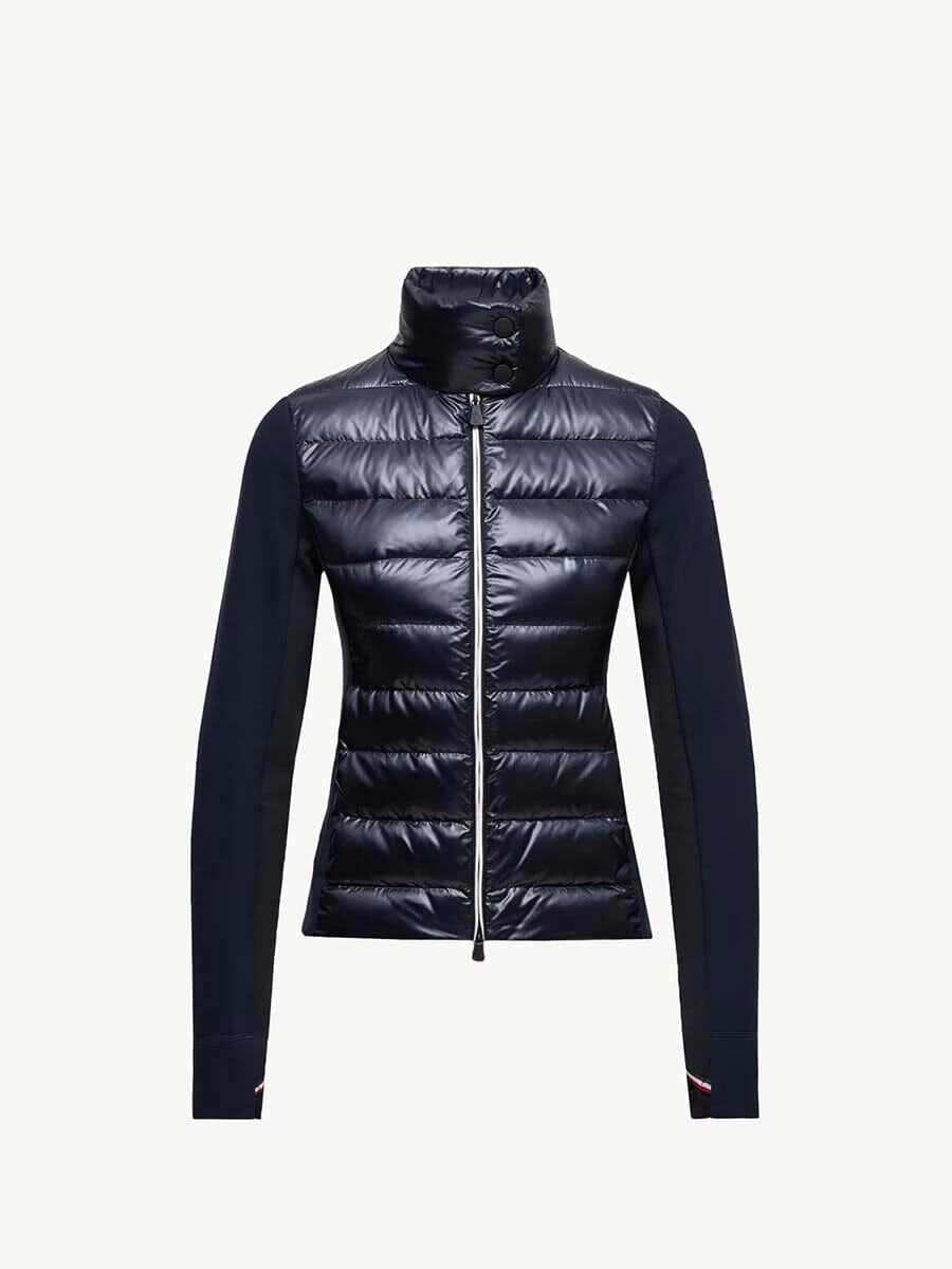 Moncler - Women's Padded Zip-Up Sweatshirt Unclassified Moncler Navy Blue S