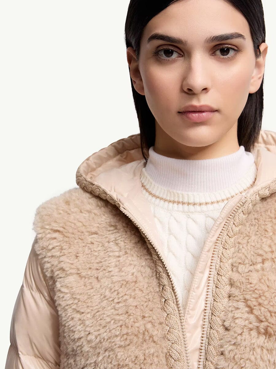 Moncler - Women's Plantay Hooded Teddy Short Down Jacket Unclassified Moncler