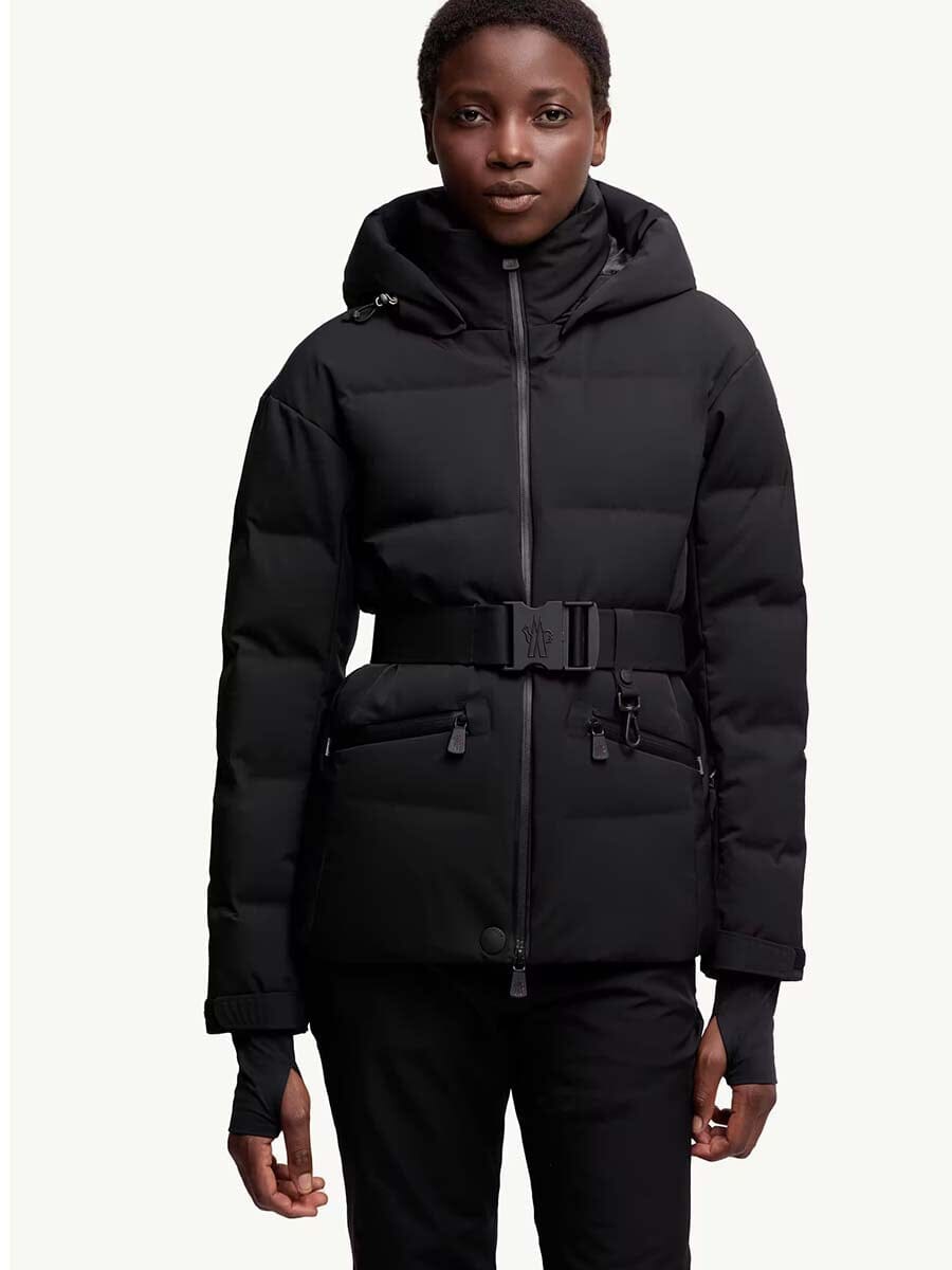 Moncler - Women's Tolima Hooded Down Ski Jacket Unclassified Moncler Black 1