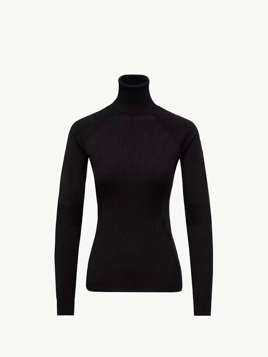 Moncler - Women's Wool Blend Turtleneck Sweater Unclassified Moncler Black S