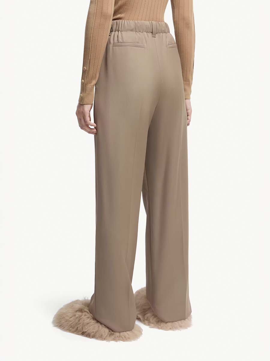 Moncler - Women's Wool Gabardine Tailored Pants Unclassified Moncler
