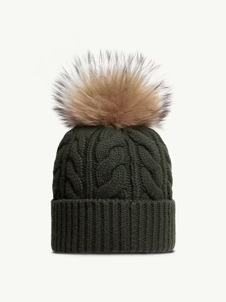 Moncler - Wool & Cashmere Beanie with Pom Pom Unclassified Moncler