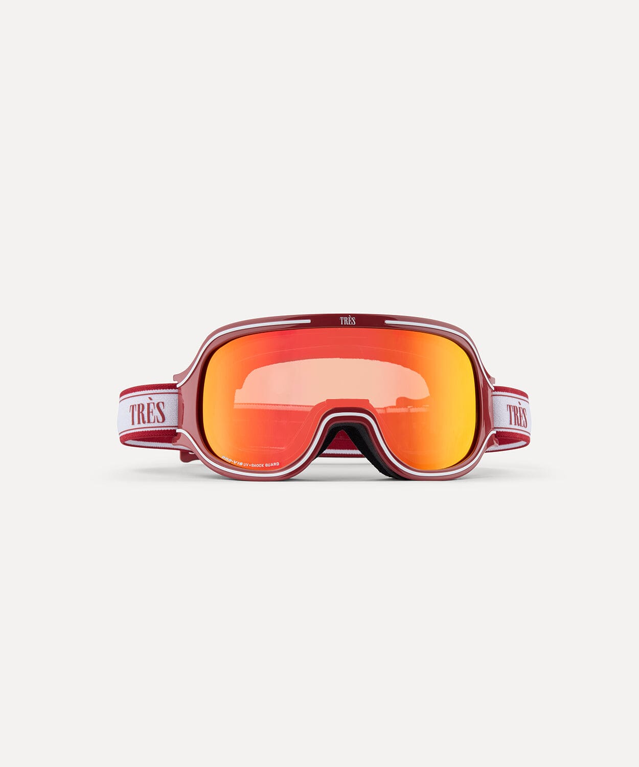 Monterossa Goggle Gloss Red Ski Goggles Tres