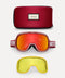 Monterossa Goggle Gloss Red Ski Goggles Tres