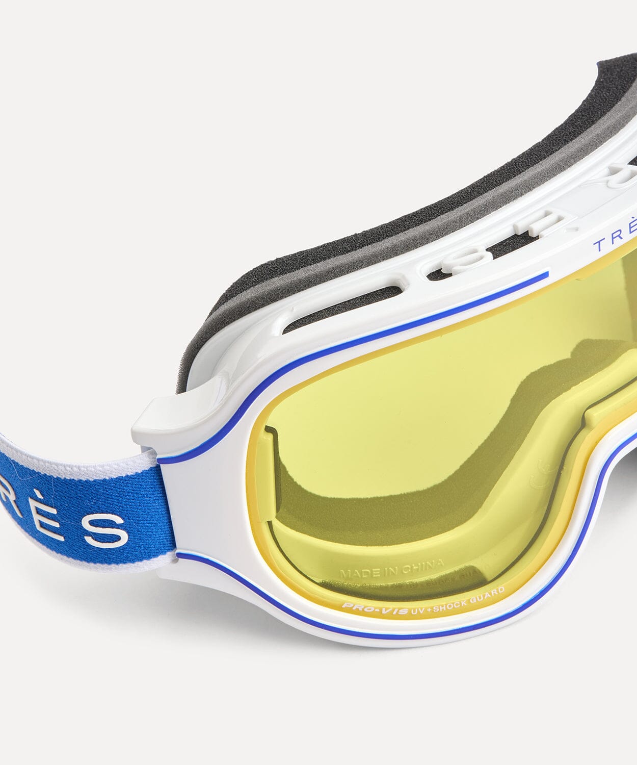 Monterossa Goggle Gloss White Blue Ski Goggles Tres
