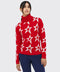 Perfect Moment - Women's Stardust Sweater Sweaters | Knitwear Perfect Moment Red/Snow White Star XS