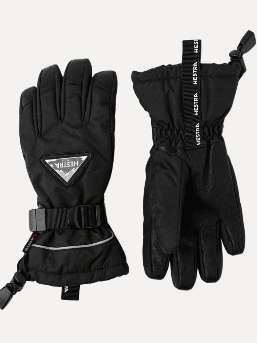 Skare CZone Jr. - 5 Finger Gloves Hestra Black 4