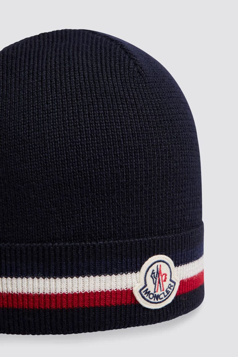 Tricolour Wool Beanie Hats | Beanies Moncler