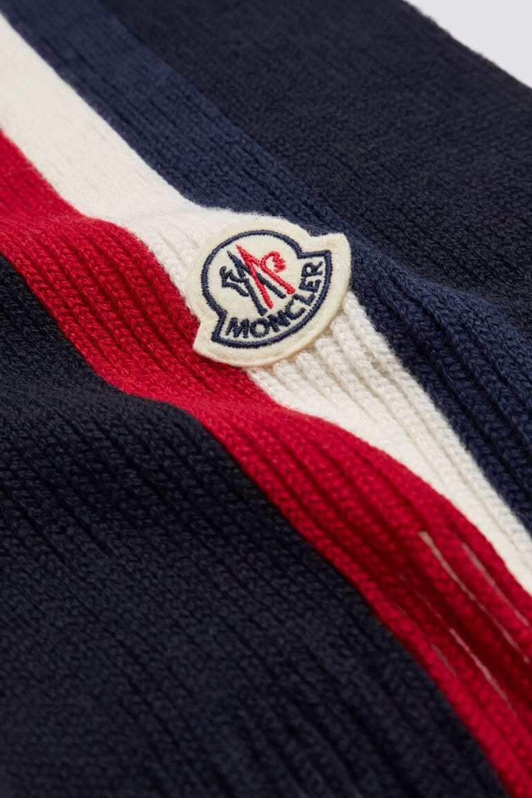 Tricolour Wool Scarf Accessories Moncler