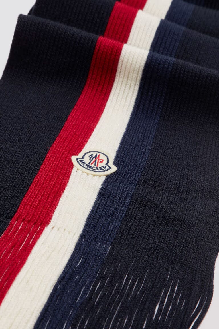 Tricolour Wool Scarf Accessories Moncler