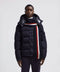 Tricolour Wool Scarf Accessories Moncler Dark Navy