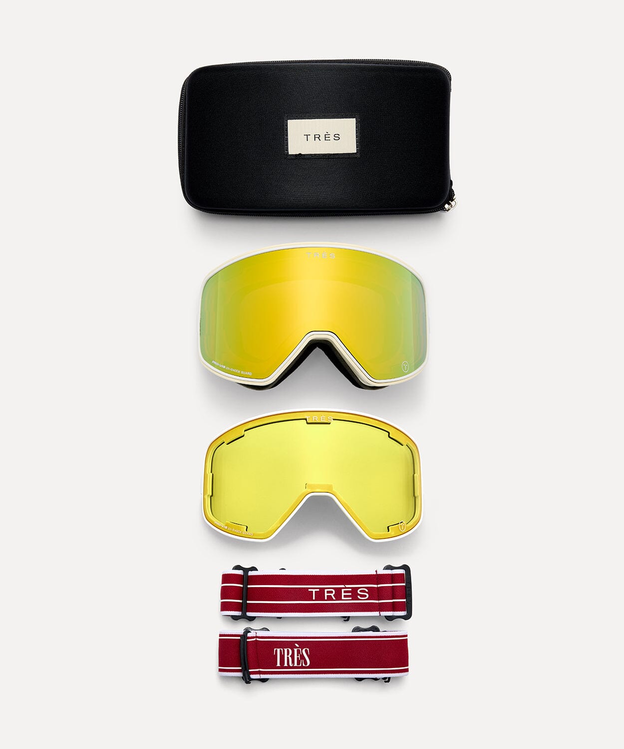 Valdez Goggle Gloss Light Cloud Ski Goggles Tres