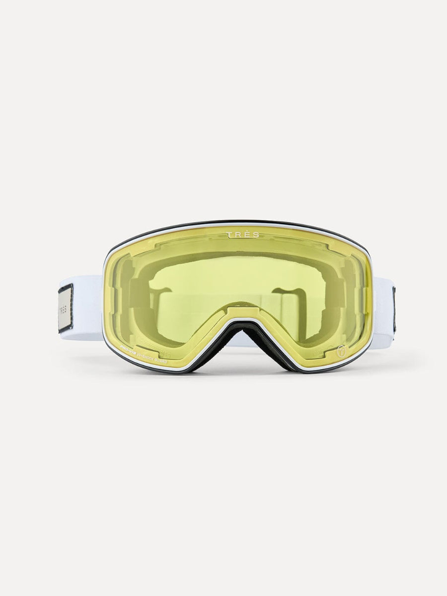 Valdez Goggle Gloss White Ski Goggles Tres