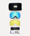 Valdez Goggle Gloss White Ski Goggles Tres