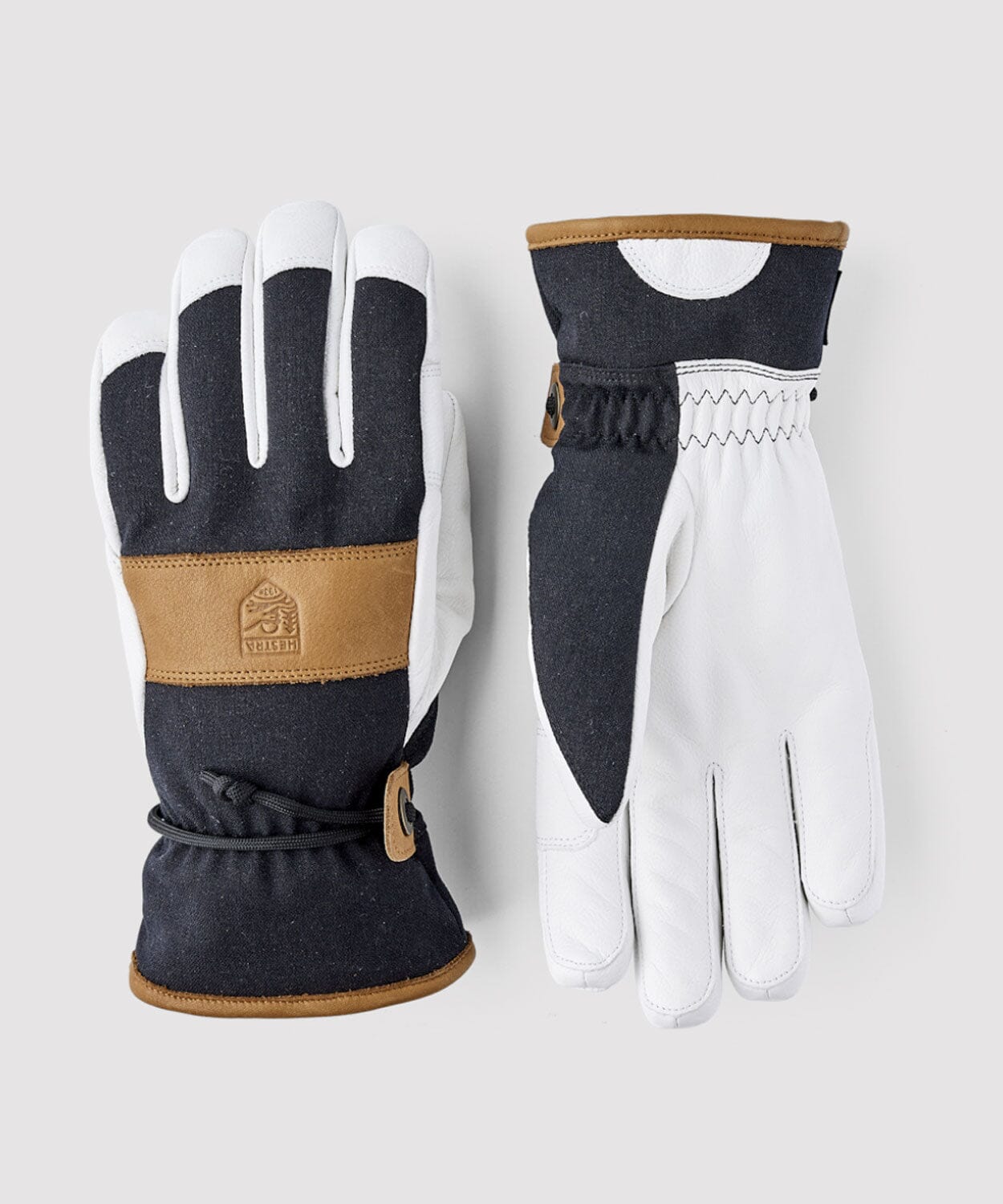 Voss CZone 5 finger Glove Gloves Hestra Black / Cork 6