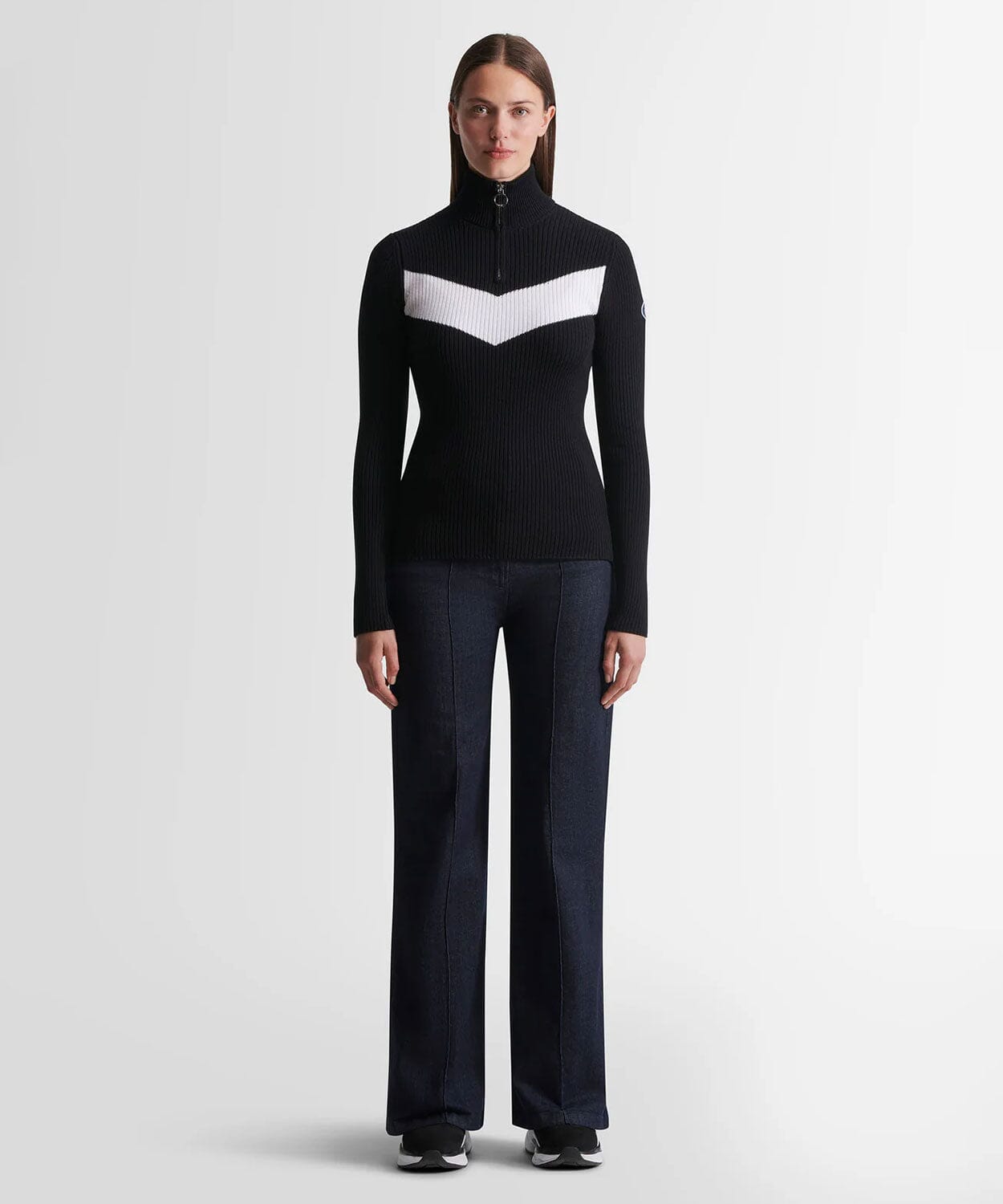 Women's Andromede Sweater Sweaters | Knitwear Fusalp Noir/Neige S